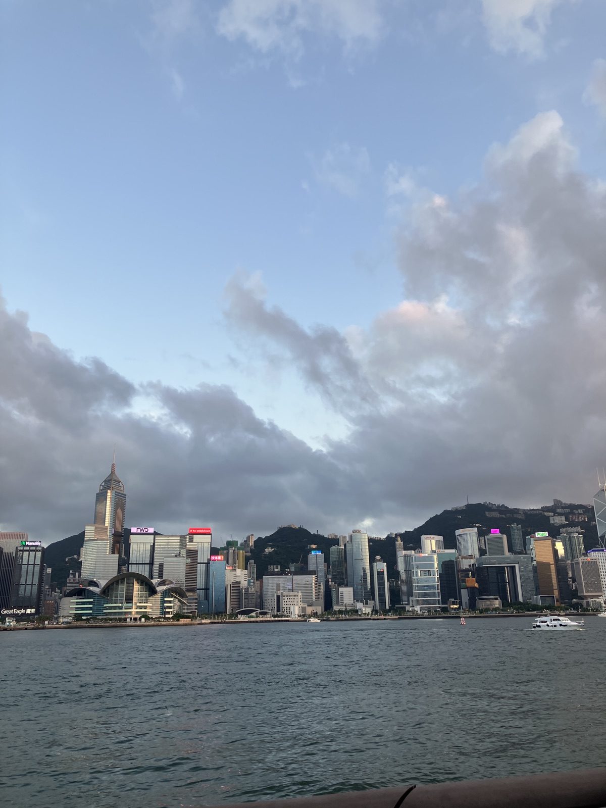 Victoria Harbour skyline in daytime